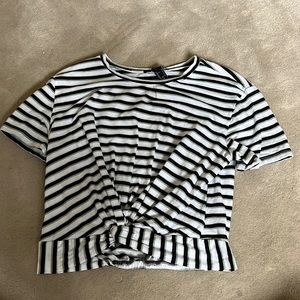 Forever 21 stripped crop top, size S
